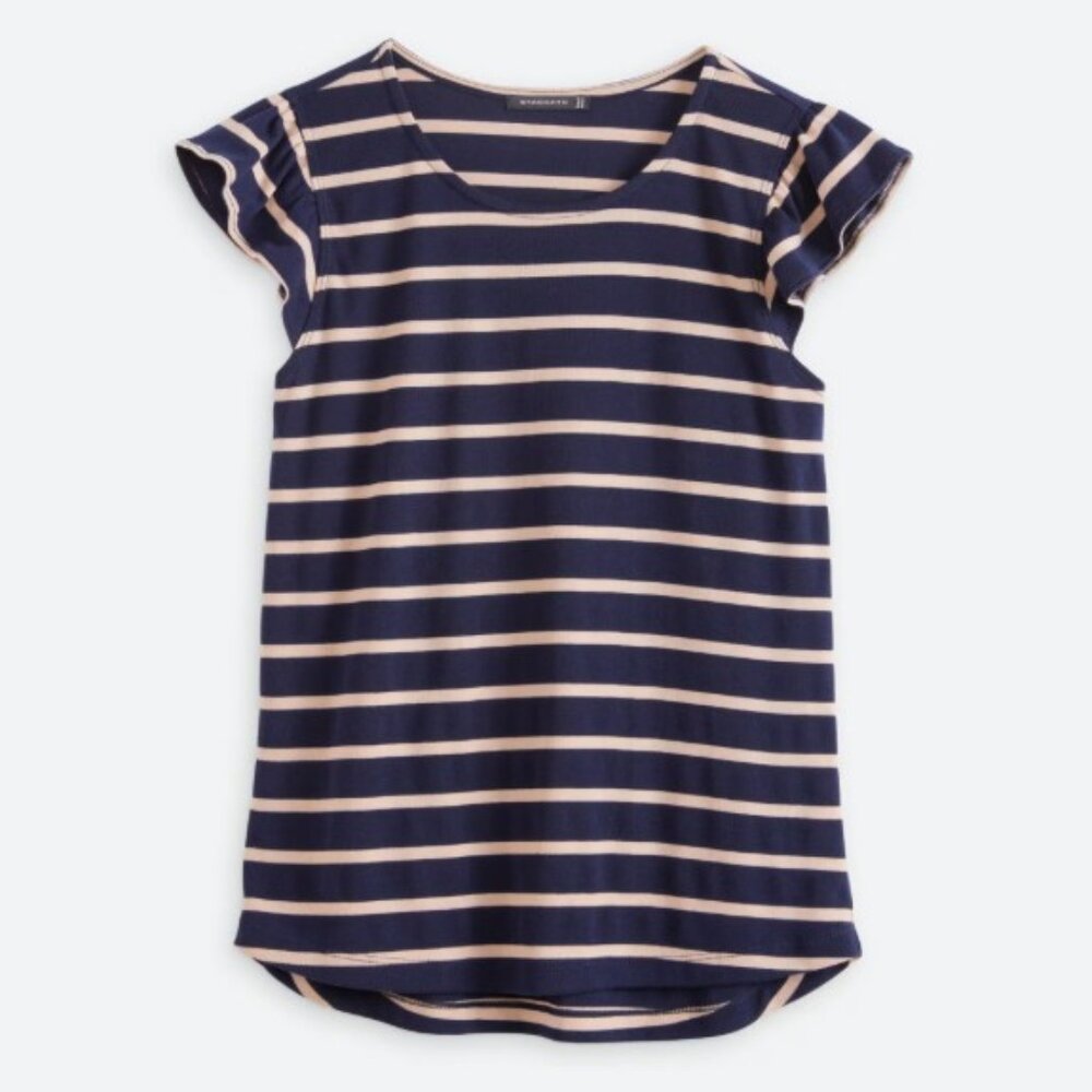 Staccato Melaira Flutter Sleeve Knit Top Women's XL